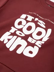 Áo Nỉ Bé Trai Bé Gái 5S Fashion Can Phối In Chữ KBANI25001