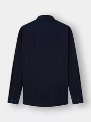 Áo Sơ Mi Nam Dài Tay 5S Fashion Dệt Hiệu Ứng Phom Slimfit M0ASM25011