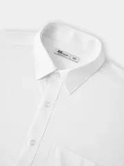 Áo Sơ Mi Nam 5S Fashion Màu Trắng Có Túi Phom Regular M0ASM25015