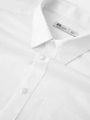 Áo Sơ Mi Nam 5S Fashion Màu Trắng Có Túi Phom Regular M0ASM25015