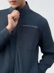 Set Bộ Nỉ Khóa Nam Cổ Trụ 5S Fashion Dệt Hiệu Ứng Phom Slimfit MBNK25020