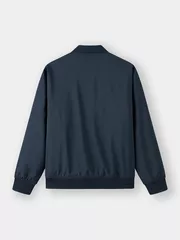 Áo Khoác Bomber Lót Lông 5S Fashion Kẻ Ô Hiệu Ứng M0AKB25008