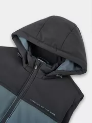 Áo Phao Gile Nam 5S Fashion Can Phối Mũ Tháo Được M0APH25008