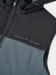 Áo Phao Gile Nam 5S Fashion Can Phối Mũ Tháo Được M0APH25008