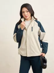 Áo Khoác Gió Nữ Lót Nỉ 5S Fashion Can Phối Mũ Rời W0AKG25002-W0AKG25102