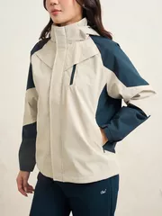 Áo Khoác Gió Nữ Lót Nỉ 5S Fashion Can Phối Mũ Rời W0AKG25002-W0AKG25102