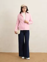 Áo Khoác Lông Nữ 5S Fashion Nhẹ Ấm Phom Regular W0AKH25002