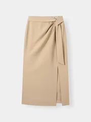 Chân Váy Dài Nữ 5S Fashion Phối Đai Phom Regular W0CVD26004