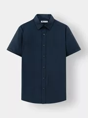 Áo Sơ Mi Nam Ngắn Tay 5S Fashion Họa Tiết Phom Regular ASC25049