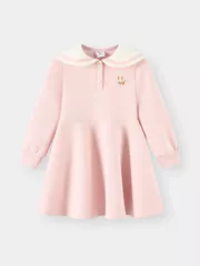 Váy Bé Gái 5S Fashion Cổ Thủy Thủ Thêu Hình Thỏ Dễ Thương G0VAY25007