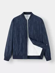 Áo Khoác Bomber Nam 5S Fashion Lót Lông Họa Tiết AKB24044