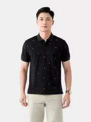 Áo Polo Nam 5S Fashion Họa Tiết In Tràn Slimfit APC24046