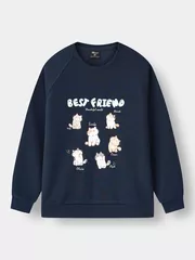 Áo Nỉ Bé Gái 5S Fashion In Best Friend Phom Regular G0ANI25002