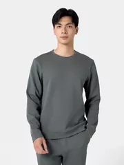 Áo Nỉ Nam Dài Tay 5S Fashion In Logo Basic Slimfit BANI24001