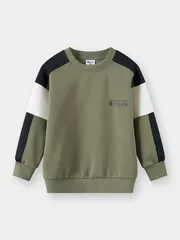 Áo Nỉ Bé Trai 5S Fashion Can Phối Phom Regular BBANI25005