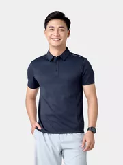 Áo Polo Nam Thể Thao 5S Fashion In Cầu Vai Phom Slimfit APC24017