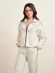 Áo Khoác Gió Nữ Cổ Đứng 5S Fashion Phom Regular WBAKG25007