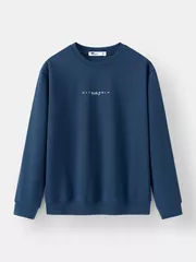 Áo Nỉ Nam Cổ Tròn 5S Fashion In Chữ Phom Slimfit BANI24024