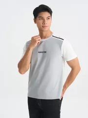 Áo Thun Nam Can Phối 5S Fashion Phom Regular ATS25029