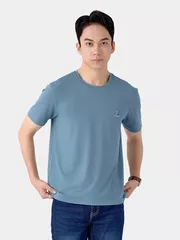 Áo Thun Nam 5S Fashion In Basic Phom Slimfit ATS25033
