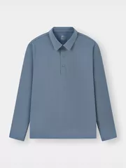 Áo Polo Nam Dài Tay 5S Fashion Phom Regular Cúc Bấm M0APD25008