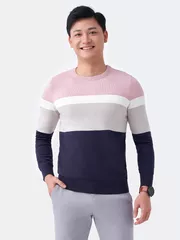 Áo len phối kẻ 5S Fashion ALO23002