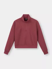 Áo Nỉ Nữ Khóa Zip 5S Fashion Hiệu Ứng Phom Regular WBANI25009