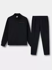 Set Bộ Nỉ Khóa Nam Cổ Trụ 5S Fashion Dệt Hiệu Ứng Phom Slimfit MBNK25020