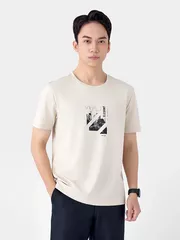 Áo Thun Cổ Tròn Cotton 5S Fashion In Lớn Phom Regular ATS25007