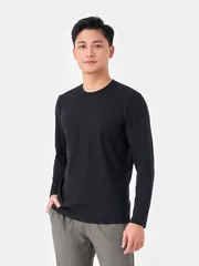 Áo Thun Dài Tay Cổ Tròn 5S Fashion Trơn Slimfit ATO23002