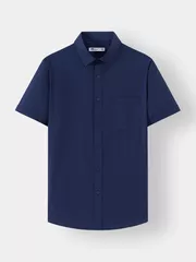 Áo Sơ Mi Nam Ngắn Tay 5S Fashion Dệt Kẻ Ô Regular ASC24036