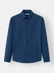 Áo Sơ Mi Nam Dài Tay Họa Tiết Có Túi Phom Regular ASM24016