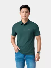 Áo Polo Nam Thể Thao 5S Fashion In Chữ Phom Slimfit APC24018