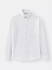 Áo Sơ Mi Nam Dài Tay 5S Fashion Màu Trắng Trơn Phom Slimfit ASM25207