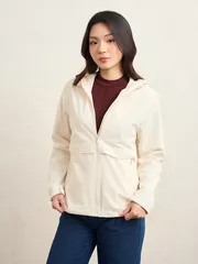 Áo Khoác Gió Nữ 5S Fashion Có Mũ Phom Regular In Basic W0AKG25003