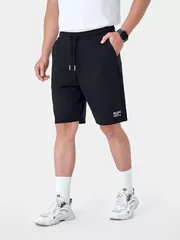 Quần Short Casual Nam 5S Fashion Phom Slimfit In Chữ QSC24008