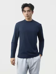 Áo Giữ Nhiệt Nam Cổ 3 Phân 5S Fashion HEATTECH Extra-warm Siêu Ấm M0AGN25005