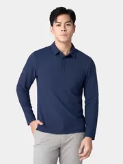 Áo Polo Nam Tay Dài 5S Fashion Phom Slimfit Trơn Basic APD24006
