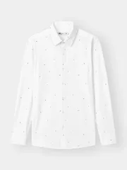 Áo Sơ Mi Nam Dài Tay 5S Fashion Họa Tiết Phom Slimfit M0ASM25013