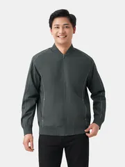 Áo Khoác Bomber Nam 2 Lớp Lót Lông 5S Fashion AKB23009