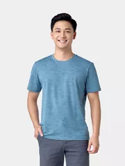 Áo Thun Nam Ngắn Tay 5S Fashion Cotton In Họa Tiết Casual ATS24008