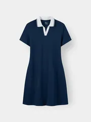 Váy Polo Nữ 5S Fashion Cổ V Phom Regular W0VAY26001