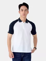 Áo Polo Nam 5S Fashion Tay Raglan Phối Màu Slimfit APC25028