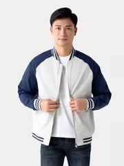 Áo Khoác Bomber Nam 5S Fashion Tay Raglan Phối Màu AKB24060
