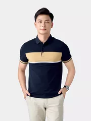 Áo Polo Nam 5S Fashion Can Phối Phom Slimfit APC24058