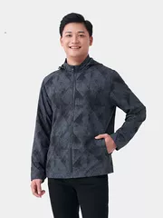 Áo khoác gió 2 lớp lót gió in loang 5S Fashion Slimfit AKG23009