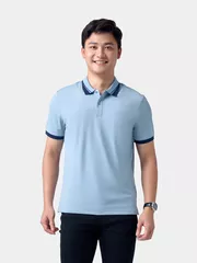 Áo Polo Nam Thể Thao 5S Fashion Bo Phối Màu Regular APC24005