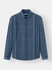 Áo Sơ Mi Nam Dài Tay 5S Fashion Dệt Kẻ Sang Trọng ASM24010