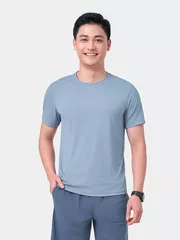 Áo Thun Nam Ngắn Tay 5S Fashion Họa Tiết Slimfit ATS24049