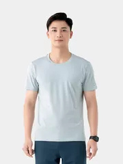 Áo Thun Nam 5S Fashion In Chữ Tay Slimfit ATS24032